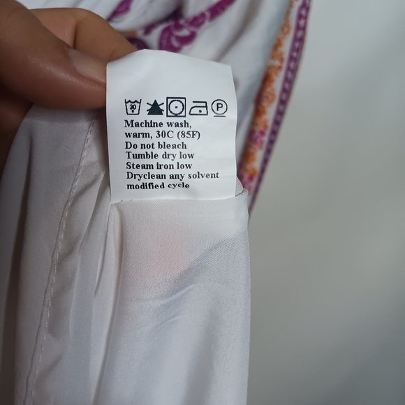 Chic White and Purple Maxi Dress - Picture 9 of 11